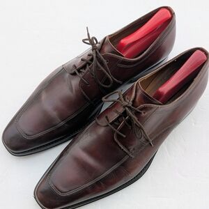 Magnanni Bruno Apron Toe Oxford Brown Derby Shoes  20175 Size 11 M
